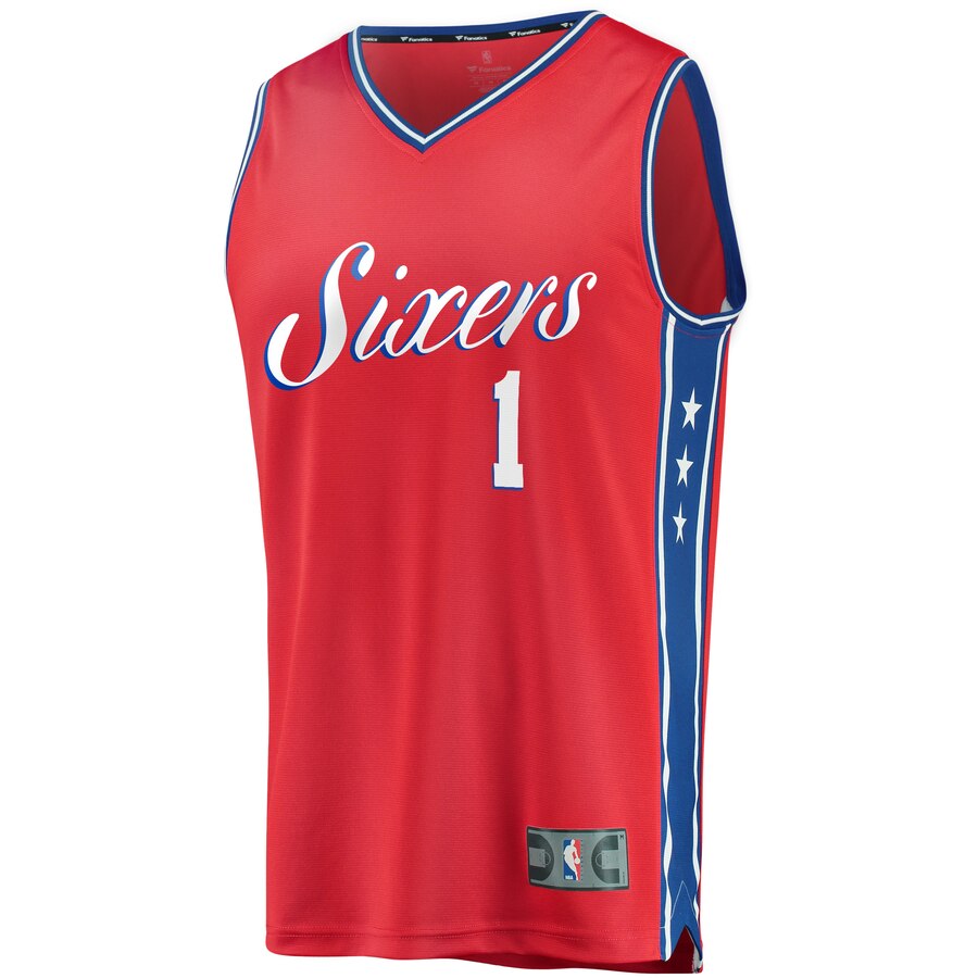 Alternative view of Mike Scott Philadelphia 76ers Fanatics Branded Youth Fast Break Replica Player Basketball Jersey - Statement Edition - Red