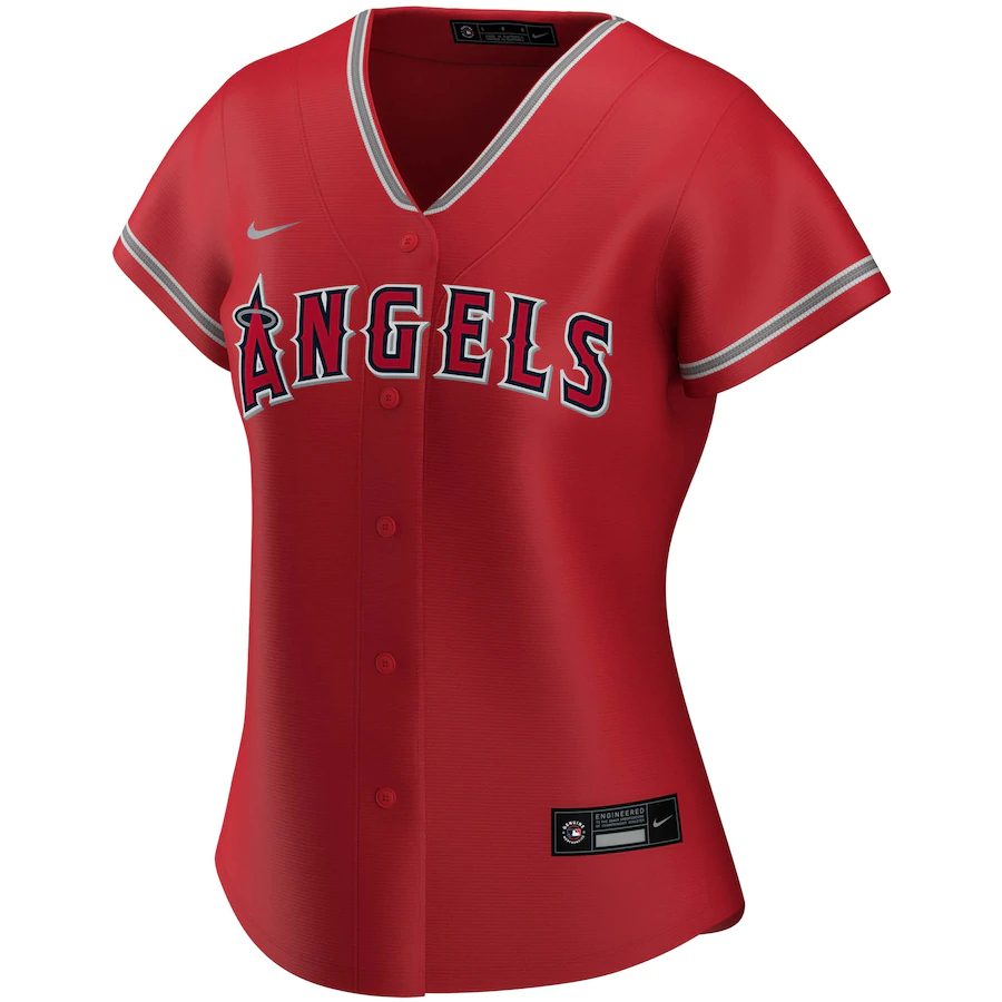 Alternative view of Mike Trout Los Angeles Angels Women's Alternate 2020 Replica Player Baseball Jersey ÃƒÂ¢Ã¢â€šÂ¬Ã¢â‚¬Å“ Red