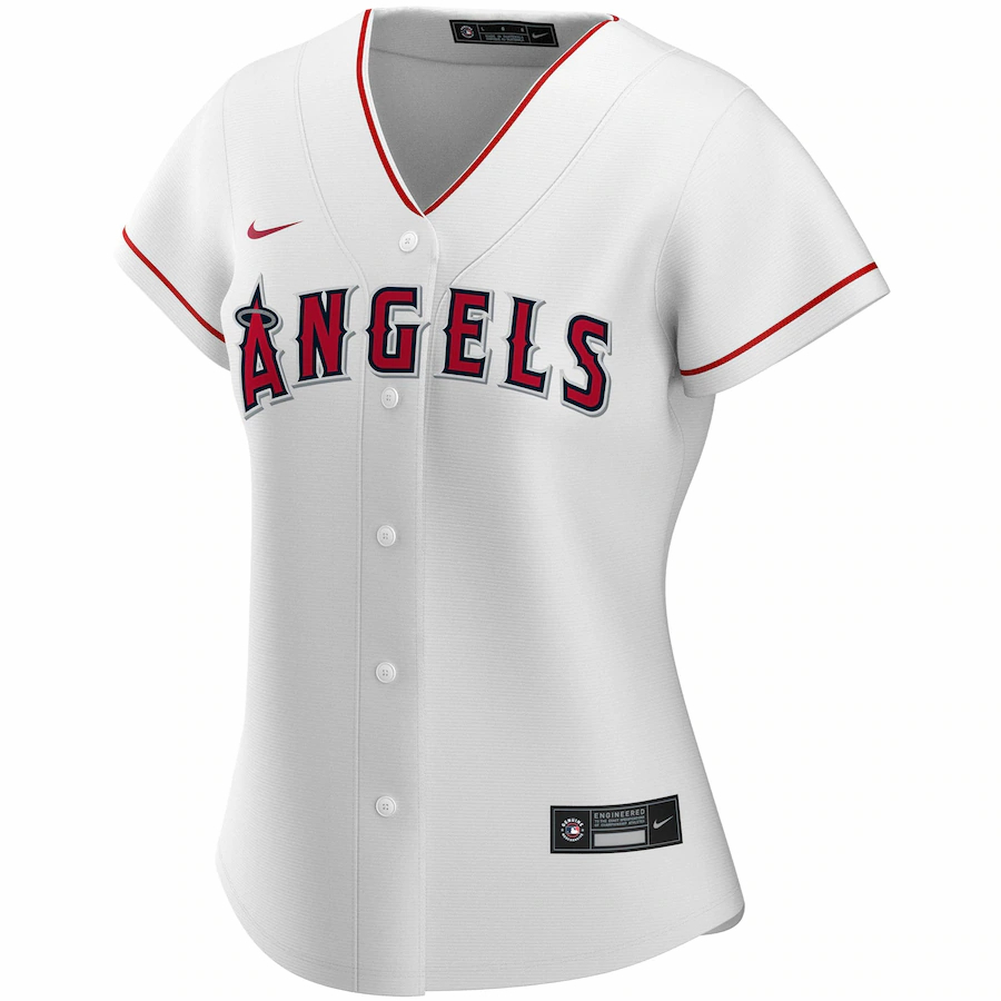 Alternative view of Mike Trout Los Angeles Angels Women's Home 2020 Replica Player Baseball Jersey ÃƒÂ¢Ã¢â€šÂ¬Ã¢â‚¬Å“ White