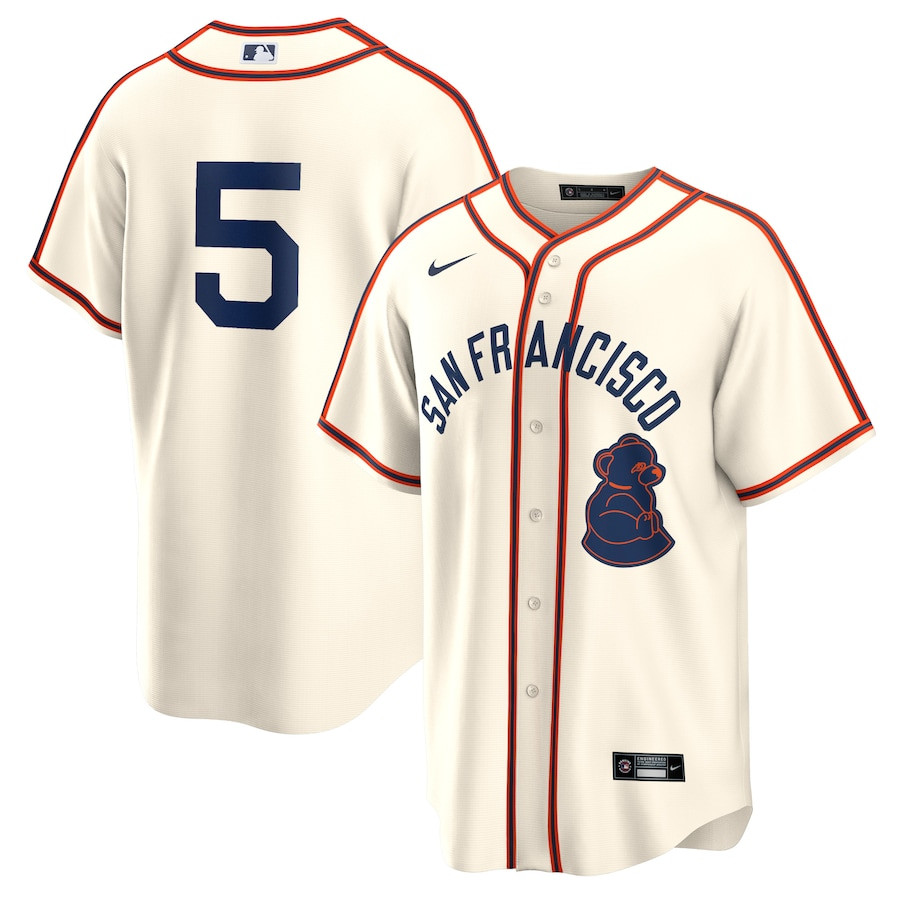 Mike Yastrzemski 5 San Francisco Giants 2024 Rickwood Classic Player Men Baseball Jersey - Cream 
