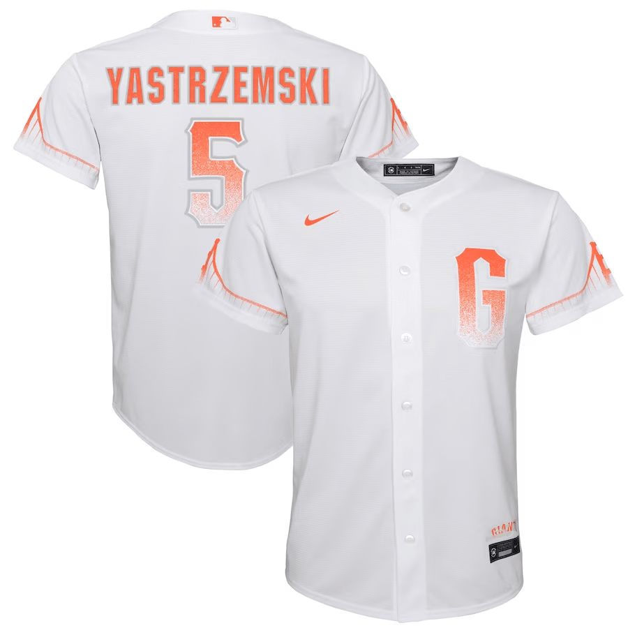 Mike Yastrzemski 5 San Francisco Giants Youth City Connect Baseball Jersey - White 