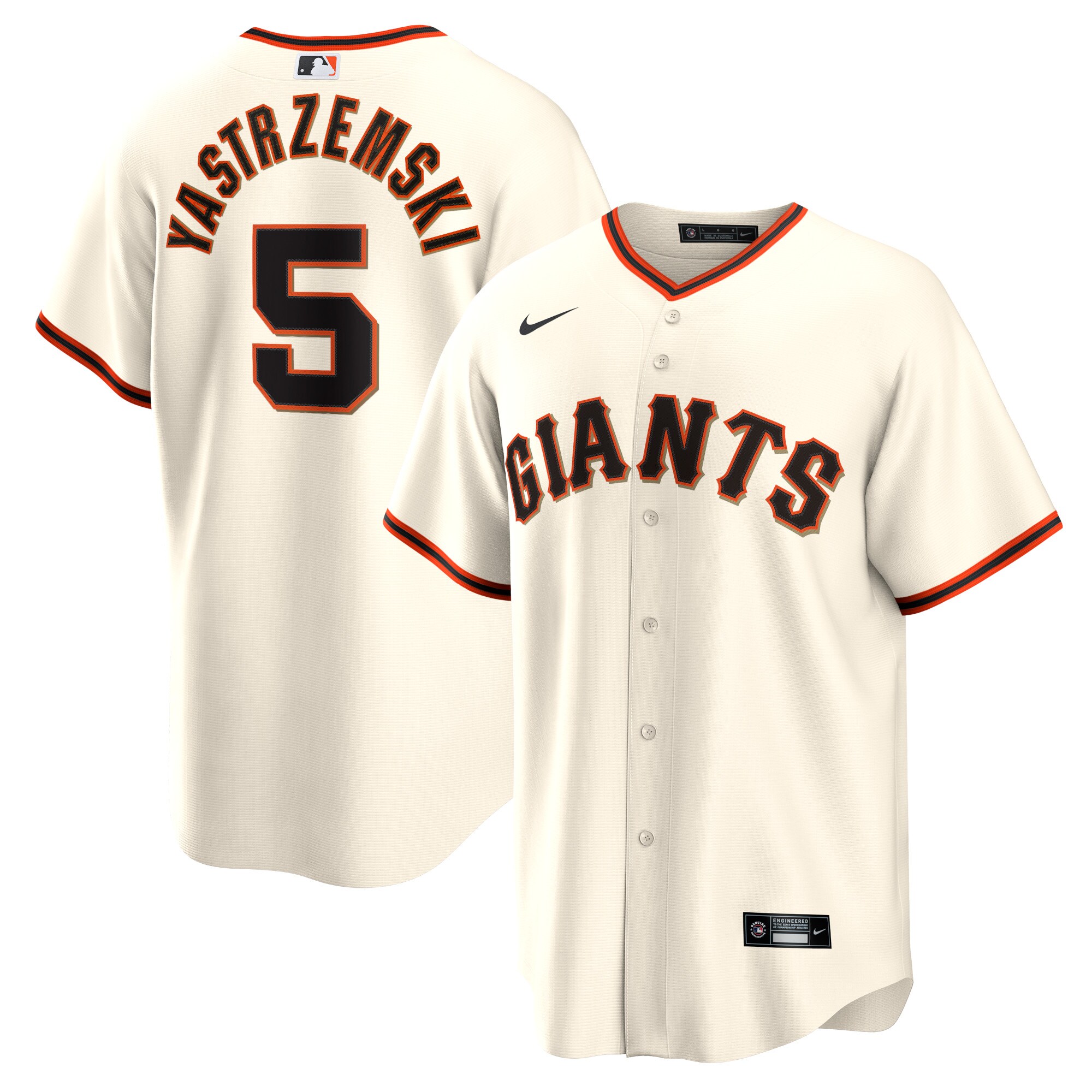 Mike Yastrzemski San Francisco Giants Home Replica Player Baseball Jersey – Cream
