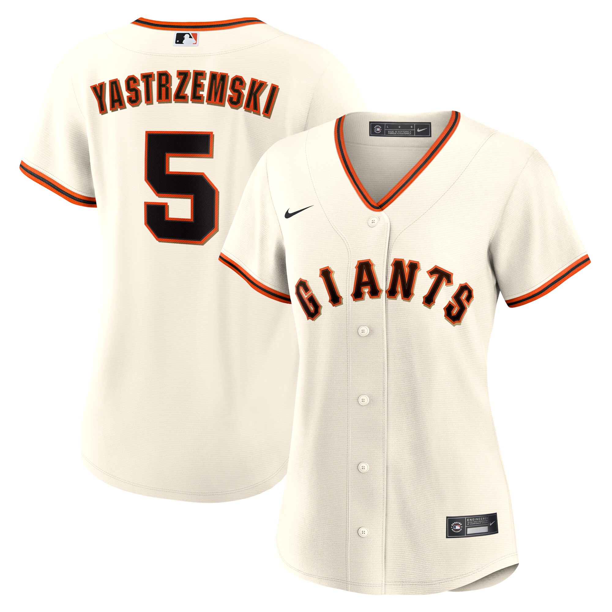 Mike Yastrzemski San Francisco Giants Women's Home Replica Player Baseball Jersey - Cream