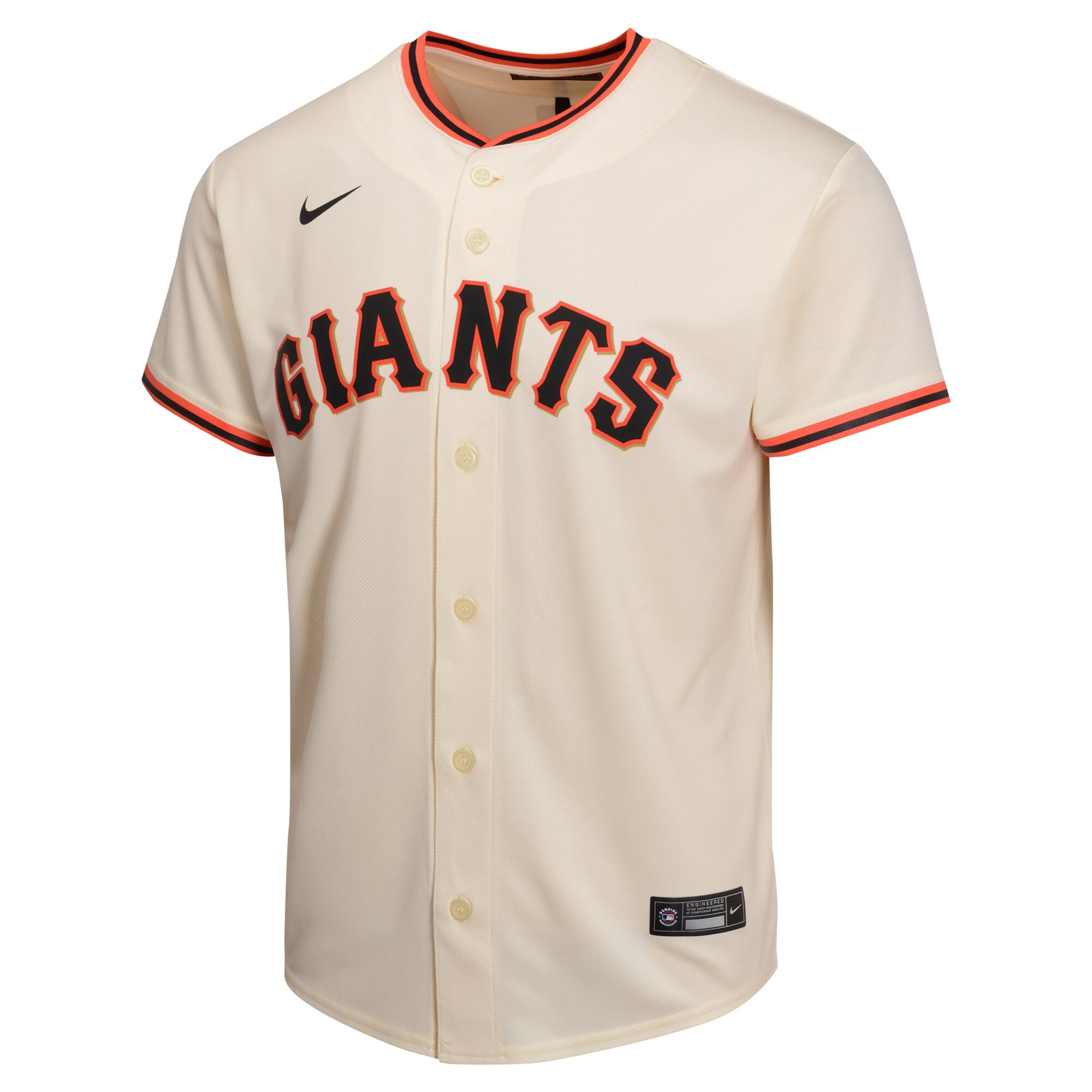 Alternative view of Mike Yastrzemski San Francisco Giants Youth Home Game Player Baseball Jersey - Cream