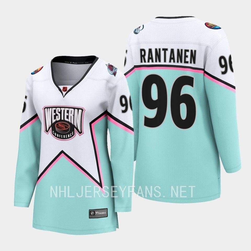Mikko Rantanen 96 Colorado Avalanche 2023 All-Star Game Hockey Jersey White Equipment - JS348 