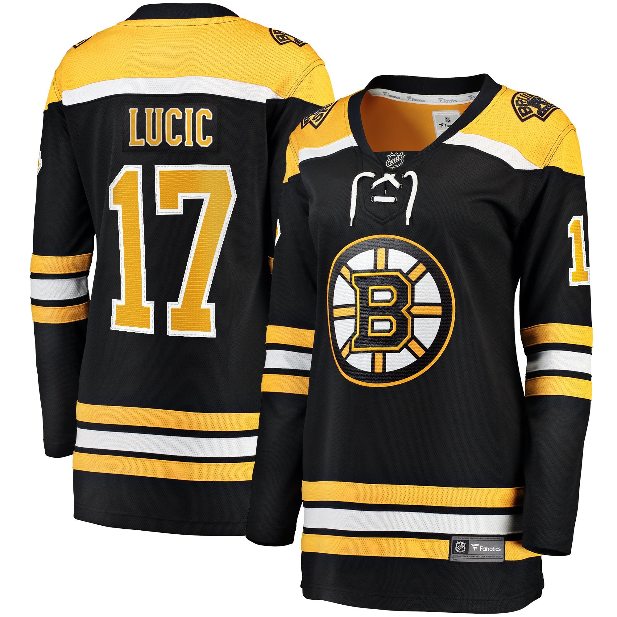 Milan Lucic 17 Boston Bruins Home Breakaway Hockey Jersey - Women, Black - JS279 