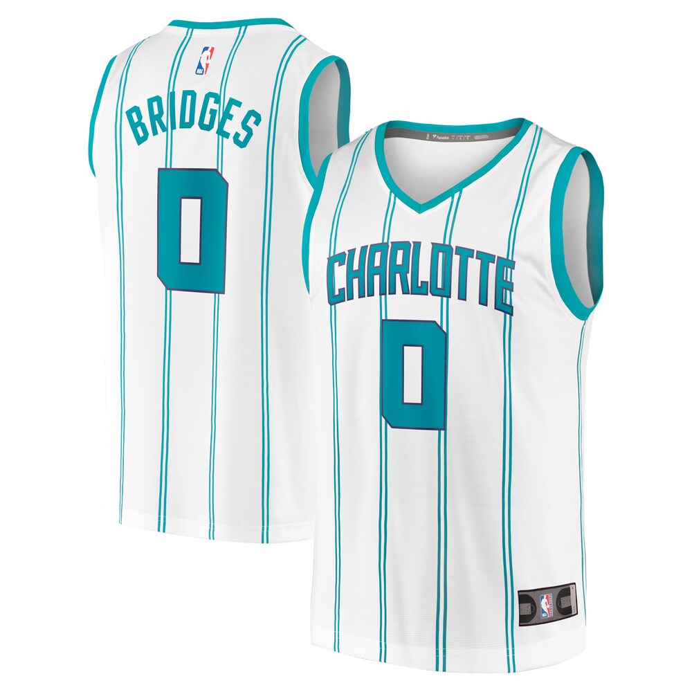 Miles Bridges Charlotte Hornets 2020/21 Fast Break Replica Basketball Jersey White - Association Edition