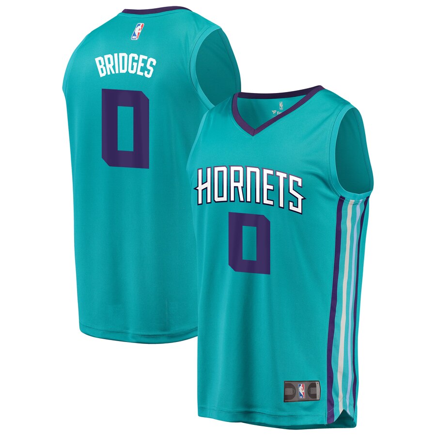 Miles Bridges Charlotte Hornets Fanatics Branded 2018 Nba Draft First Round Pick Fast Break Replica Basketball Jersey Teal - Icon Edition