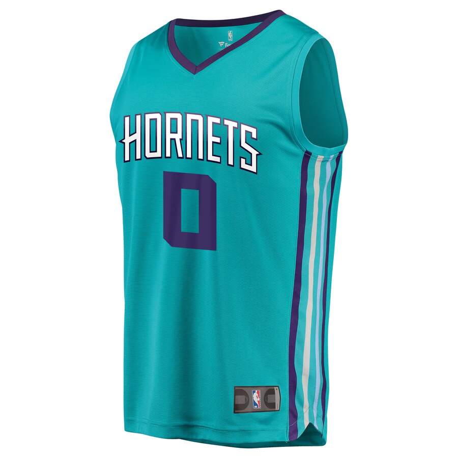 Alternative view of Miles Bridges Charlotte Hornets Fanatics Branded 2018 Nba Draft First Round Pick Fast Break Replica Basketball Jersey Teal - Icon Edition