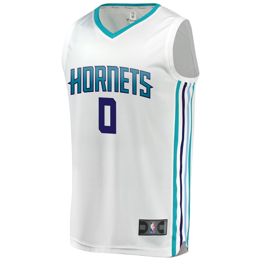 Alternative view of Miles Bridges Charlotte Hornets Fanatics Branded Fast Break Replica Basketball Jersey - Association Edition - White