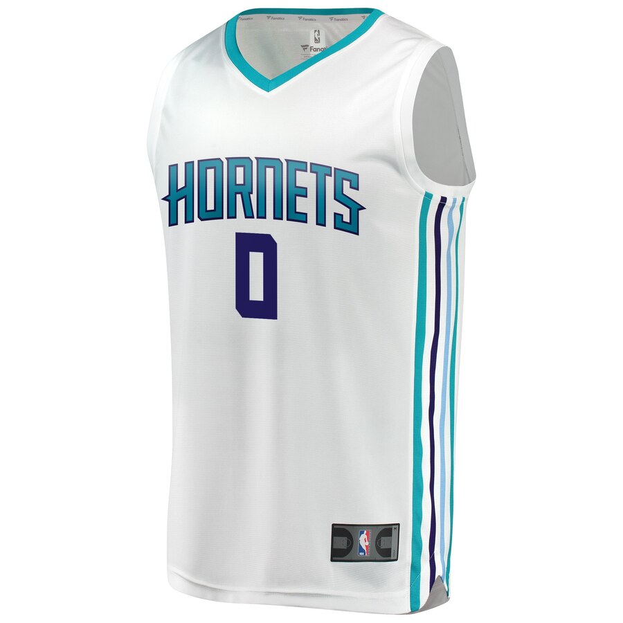 Alternative view of Miles Bridges Charlotte Hornets Fanatics Branded Youth Fast Break Replica Basketball Jersey - Association Edition - White