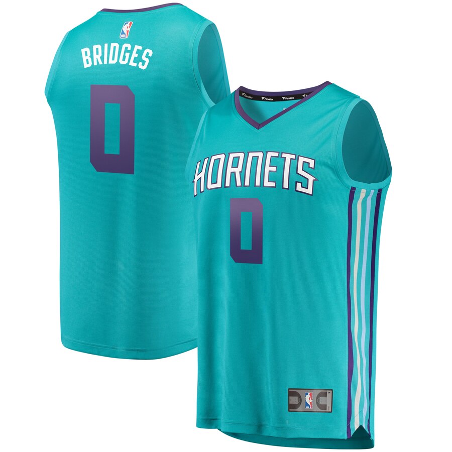 Miles Bridges Charlotte Hornets Fanatics Branded Youth Fast Break Replica Basketball Jersey Teal - Icon Edition