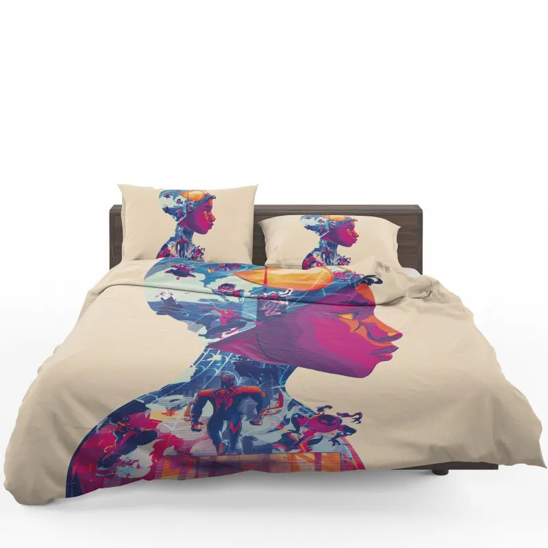 Miles SpiderMan Across The Multiverse Bedding Set - Custom Bedding Set