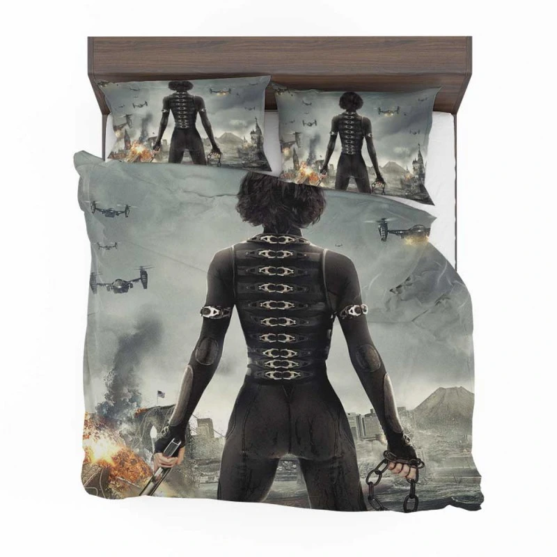 Alternative view of Milla Jovovich Resident Evil Afterlife Movie Bedding Set - Custom Bedding Set