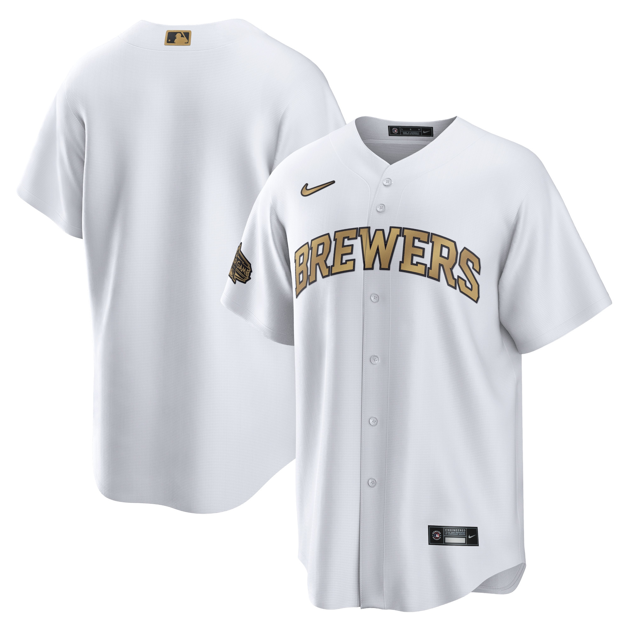 Milwaukee Brewers 2022 Mlb All-star Game Replica Blank Baseball Jersey - White