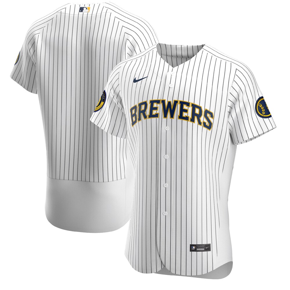 Milwaukee Brewers Alternate 2020 Team Baseball Jersey - White