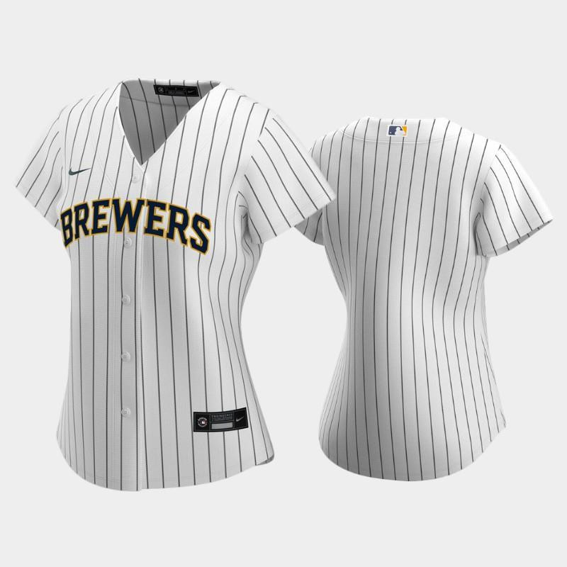 Milwaukee Brewers Alternate White Women's Jersey Jersey 