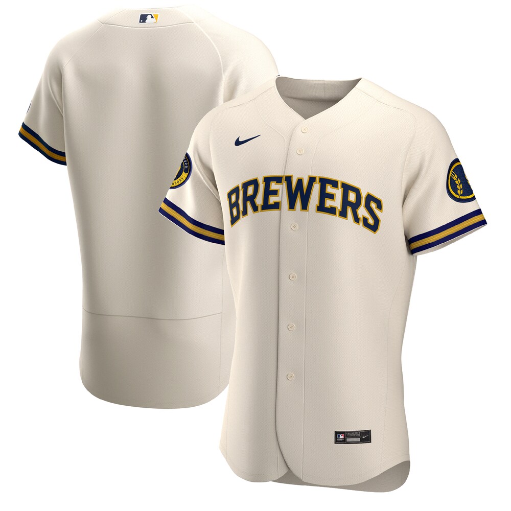 Milwaukee Brewers Home 2020 Team Jersey - Cream Color