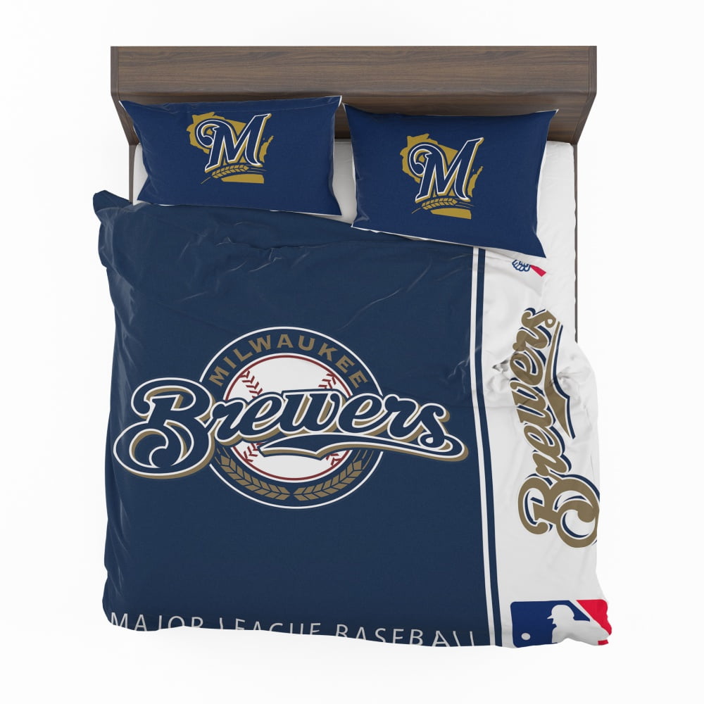Alternative view of Milwaukee Brewers MLB Baseball National League Bedding Set - Custom Bedding Set