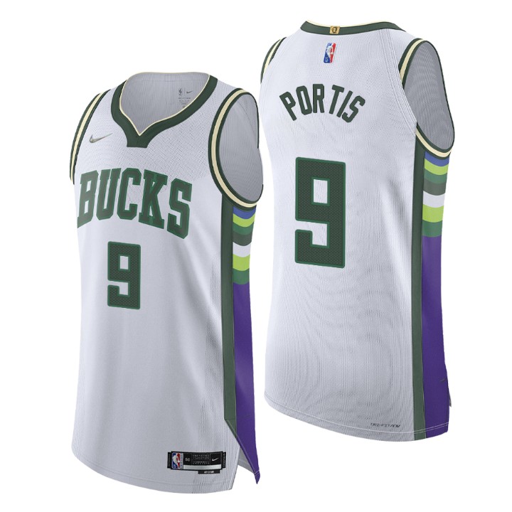 Milwaukee Bucks 2021-22 Nba 75th Bobby Portis Authentic Basketball Jersey City