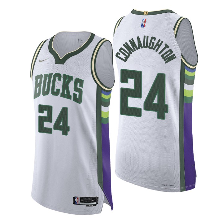 Milwaukee Bucks 2021-22 Nba 75th Pat Connaughton Authentic Basketball Jersey City