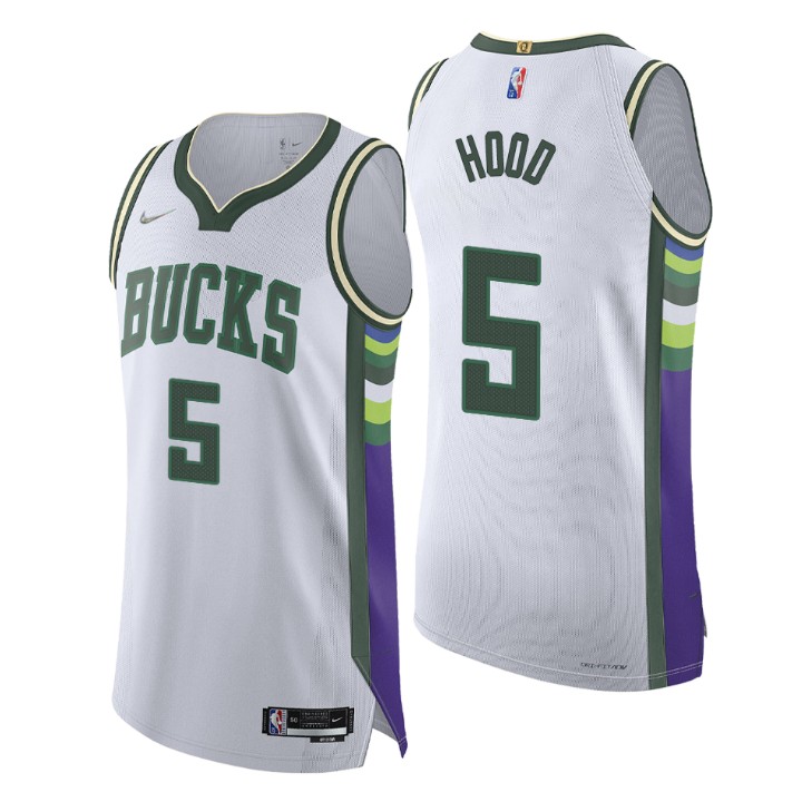 Milwaukee Bucks 2021-22 Nba 75th Rodney Hood Authentic Basketball Jersey City