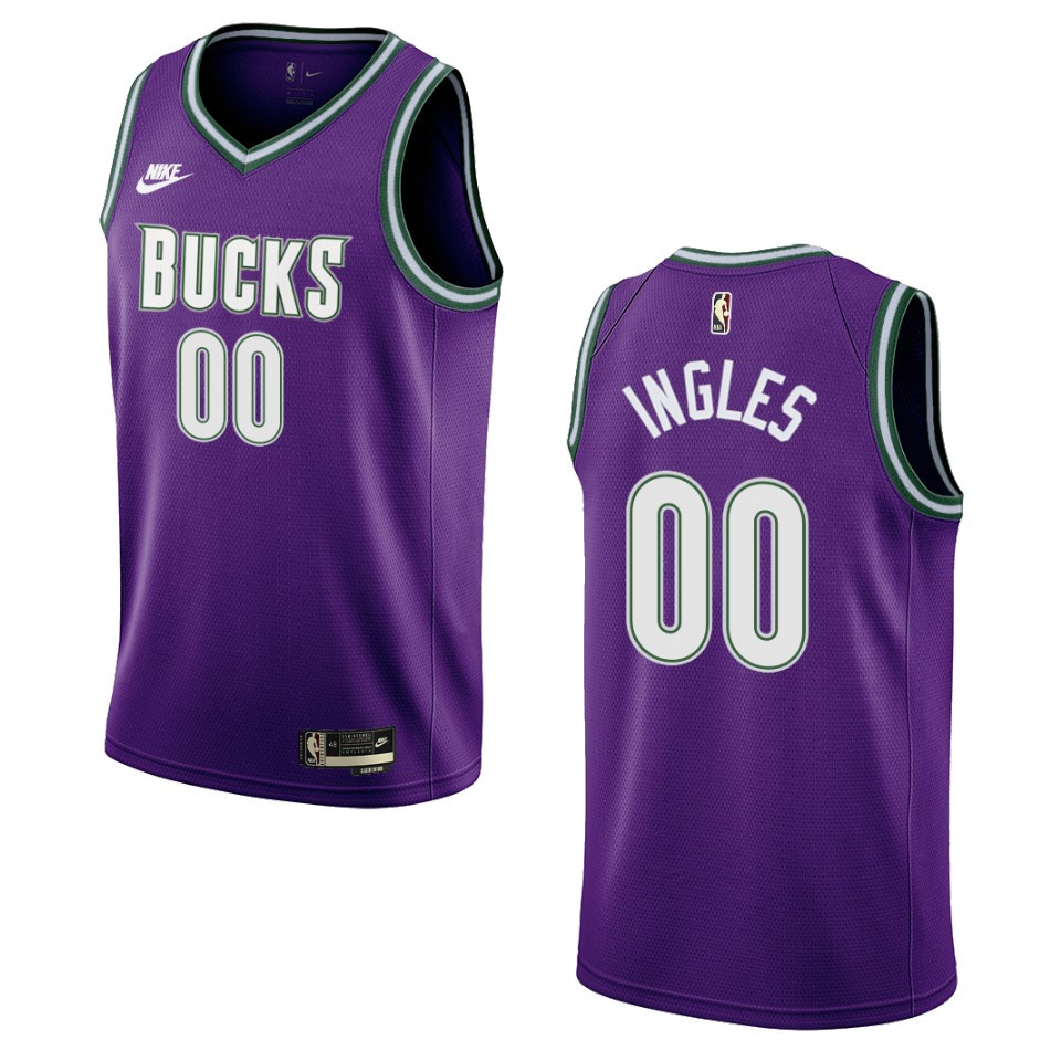 Milwaukee Bucks 2022-23 Classic Edition Joe Ingles Purple Basketball Jersey Swingman