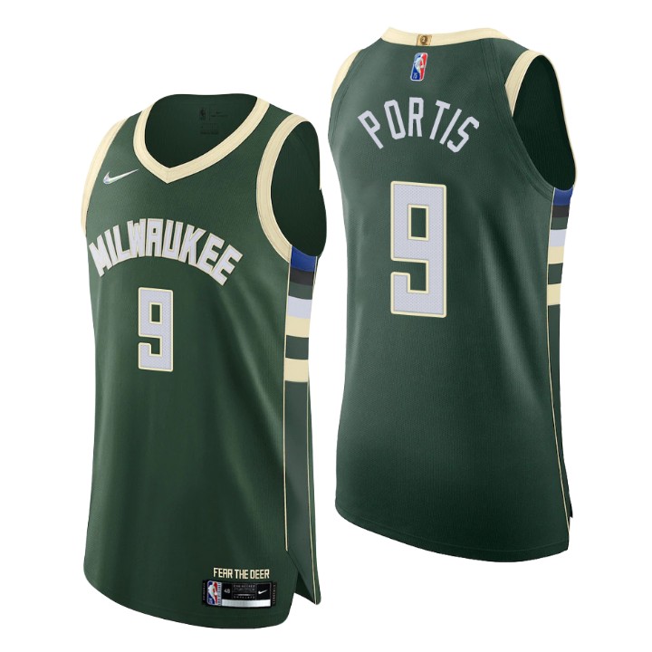 Milwaukee Bucks Bobby Portis 75th Anniversary Authentic Basketball Jersey Icon