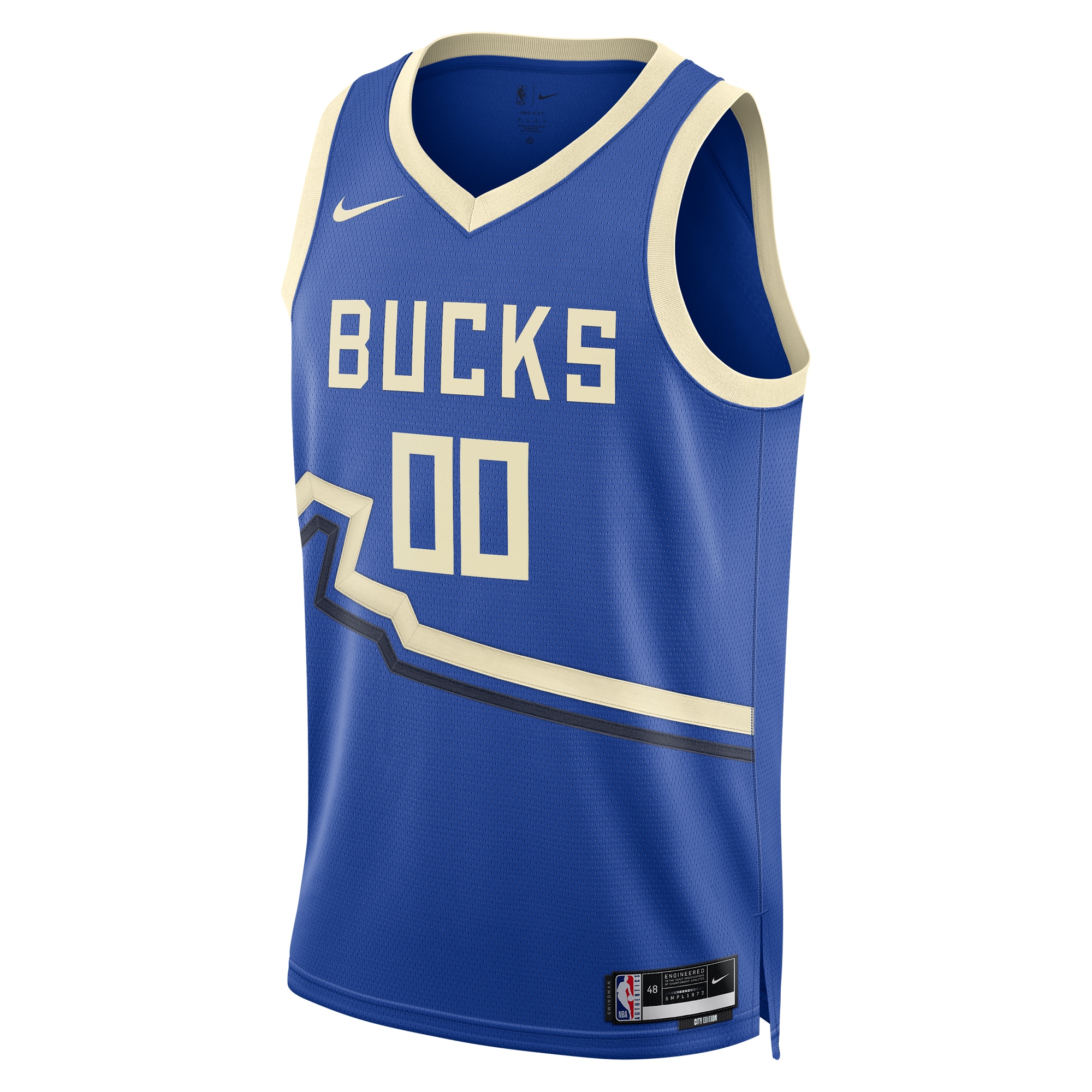 Alternative view of Milwaukee Bucks City Edition Swingman Basketball Jersey 2024 - Custom - Unisex - JS520 
