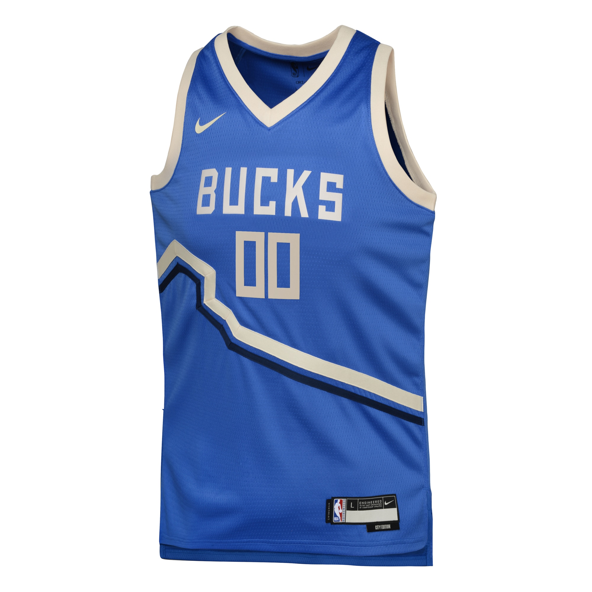 Alternative view of Milwaukee Bucks City Edition Swingman Basketball Jersey 2024 - Custom - Youth - JS677 