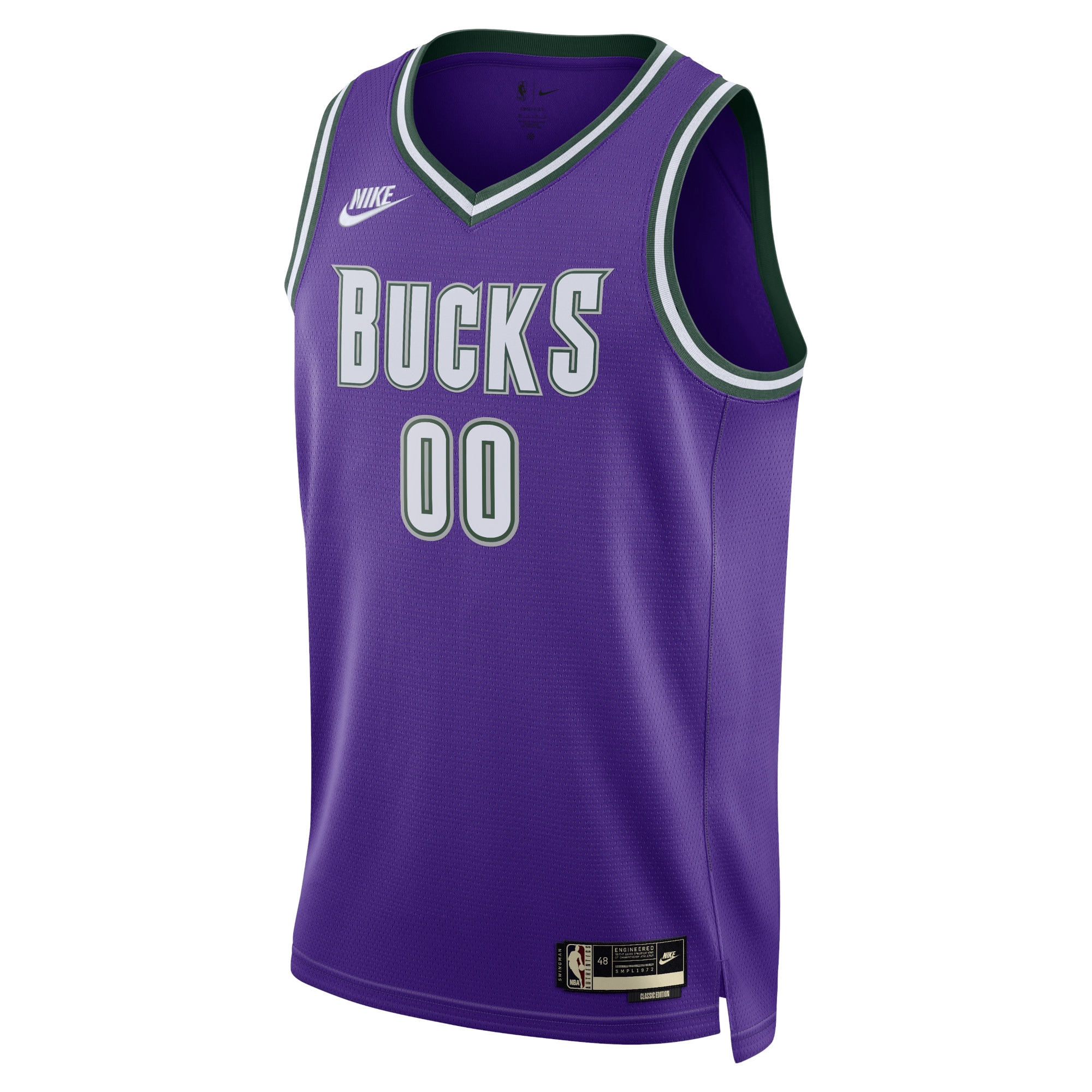 Milwaukee Bucks Classic Edition Swingman Basketball Jersey 22 - Field Purple/White - Custom - Mens - JS149 