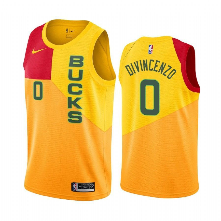 Milwaukee Bucks Donte Divincenzo 0 City Men's Basketball Jersey - JS690 
