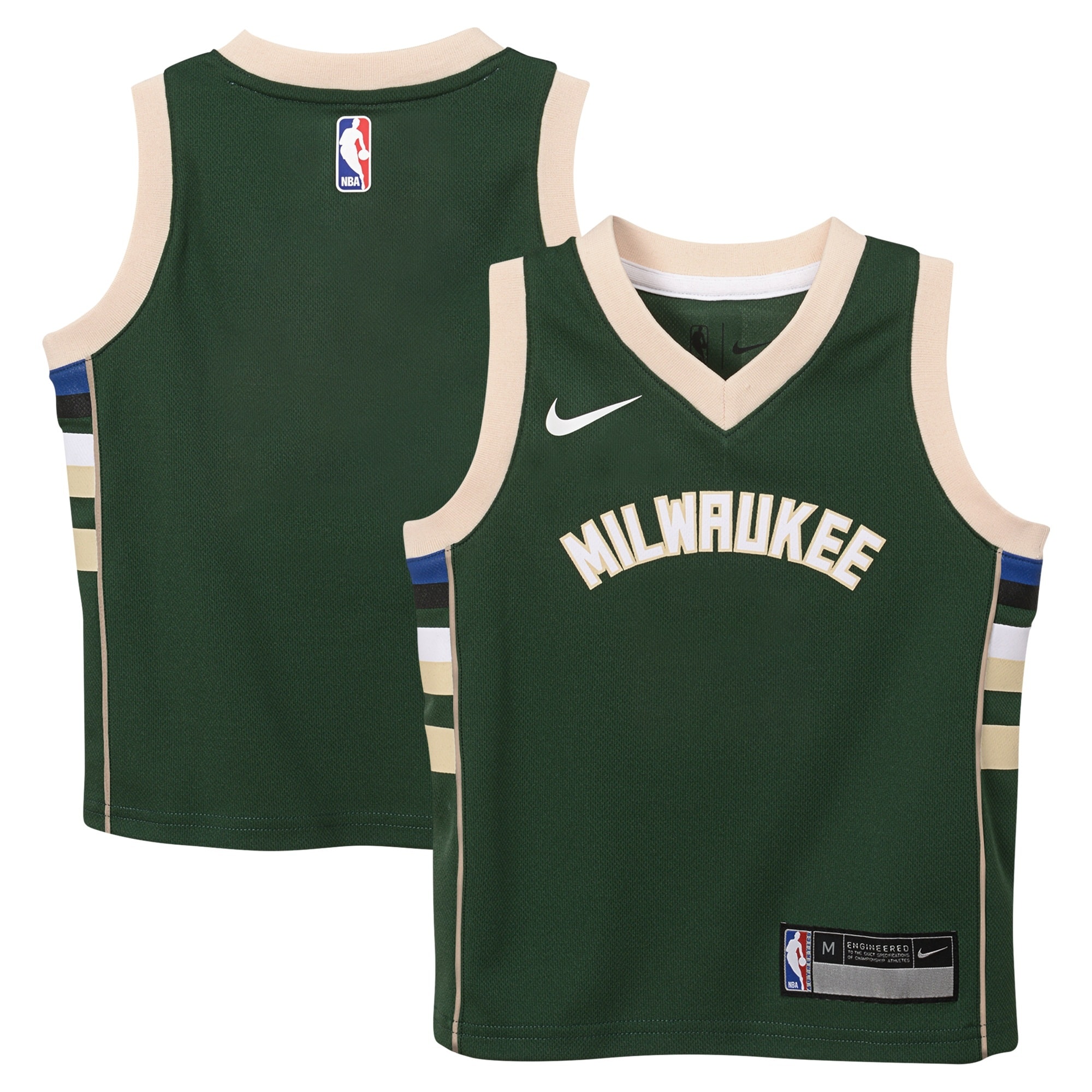 Milwaukee Bucks Icon Basketball Jersey - Custom - Kids - JS780 