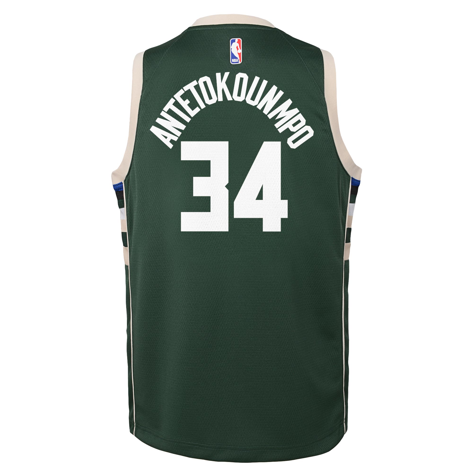 Alternative view of Milwaukee Bucks Icon Swingman Basketball Jersey - Giannis Antetokounmpo - Youth - JS507 