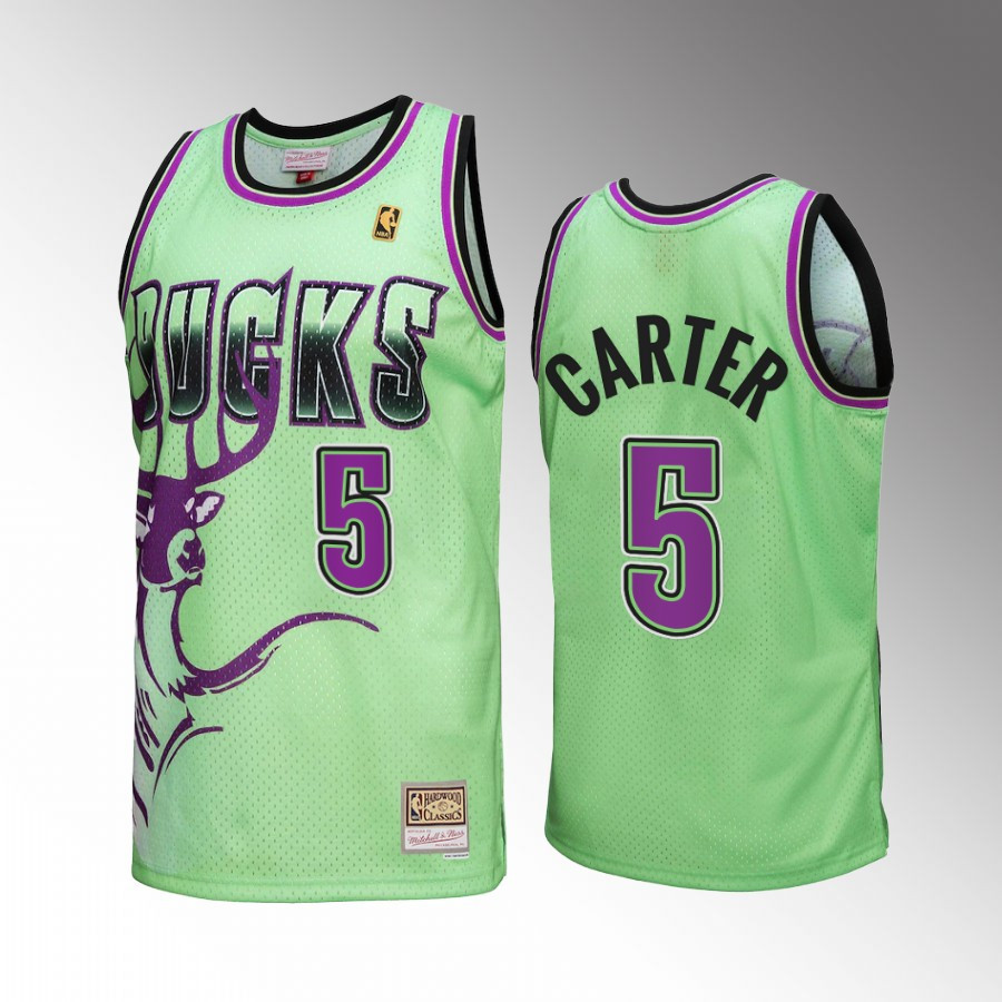 Milwaukee Bucks Jevon Carter 5 Green Reload 3.0 Men Basketball Jersey Mitchell Ness - JS382 