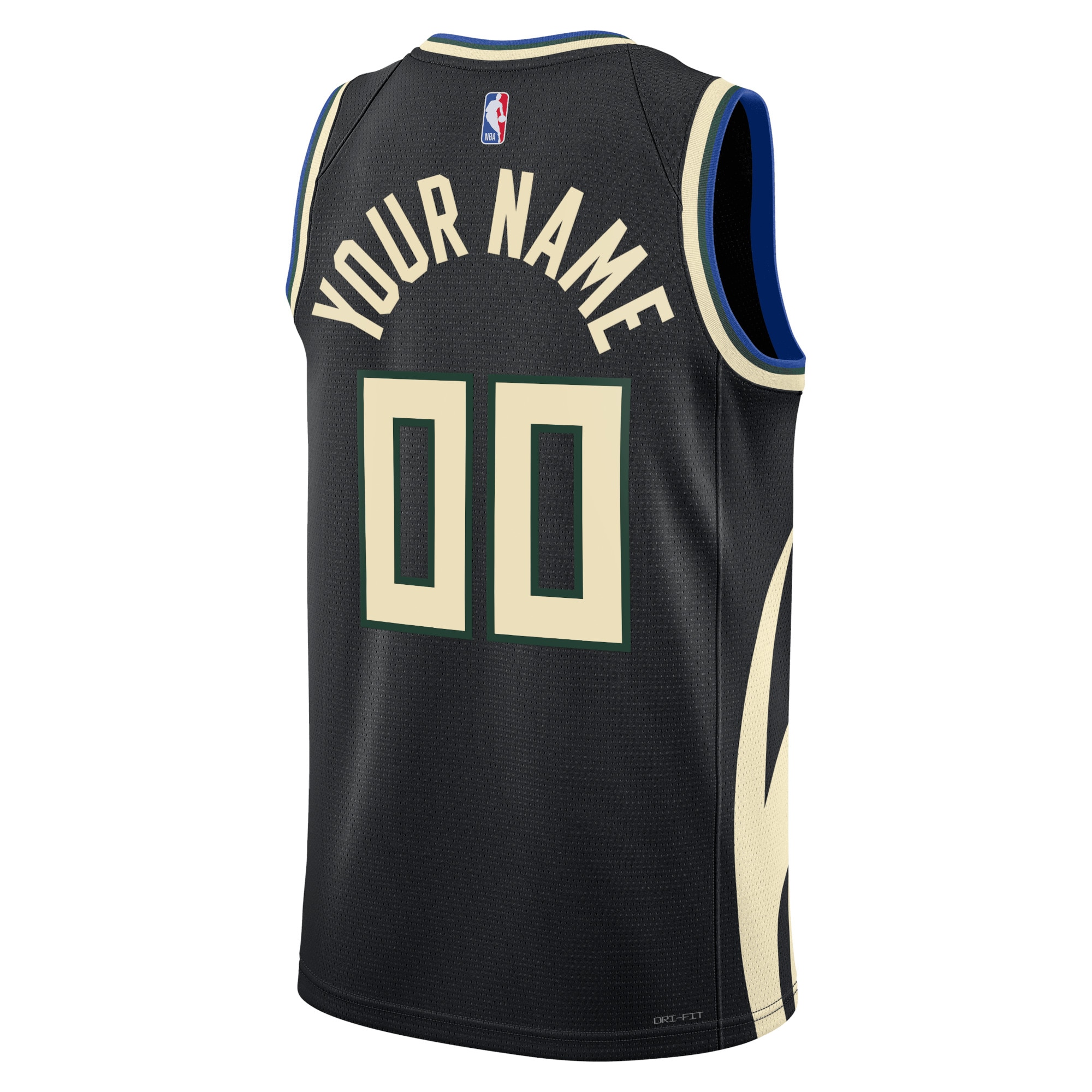 Alternative view of Milwaukee Bucks Jordan Statement Swingman Basketball Jersey - Custom - Unisex - JS272 