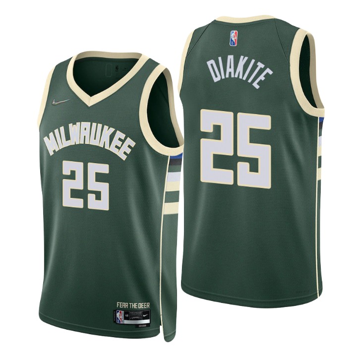 Milwaukee Bucks Mamadi Diakite 75th Anniversary Diamond Basketball Jersey Icon Edition