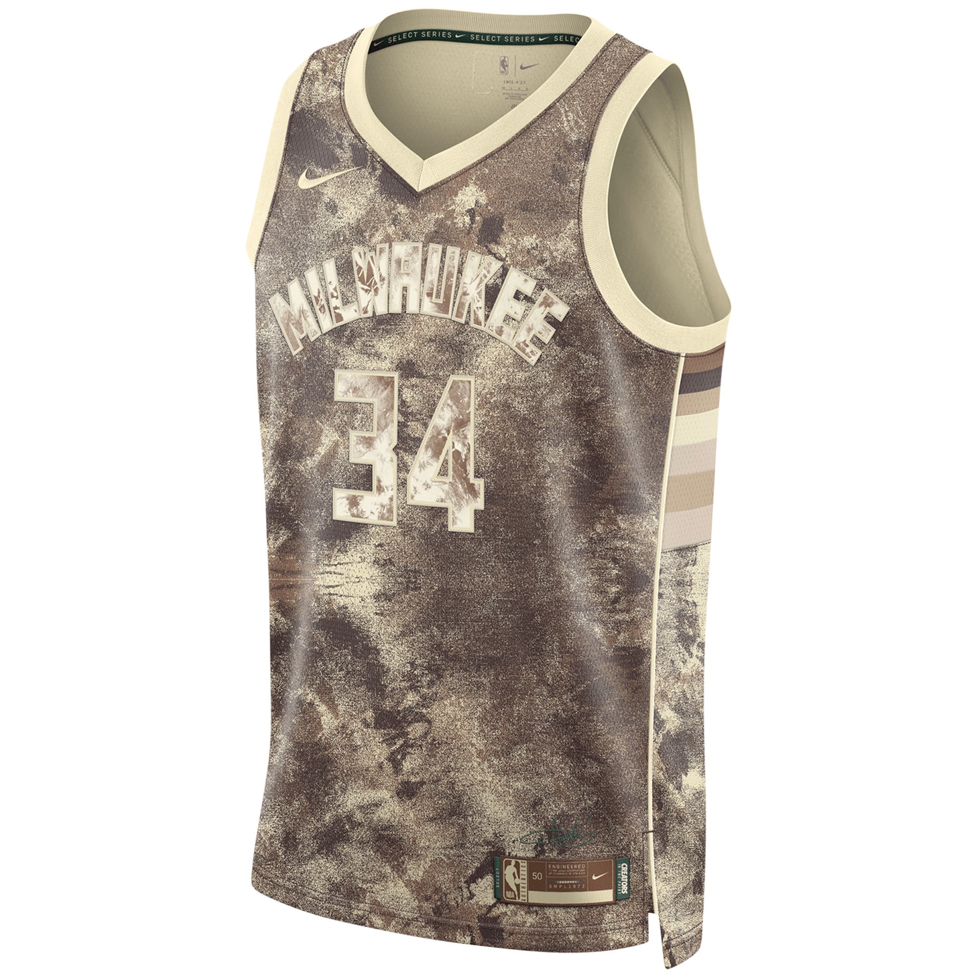 Milwaukee Bucks MVP Select Series Basketball Jersey - Giannis Antetokounpo - Mens - JS402 