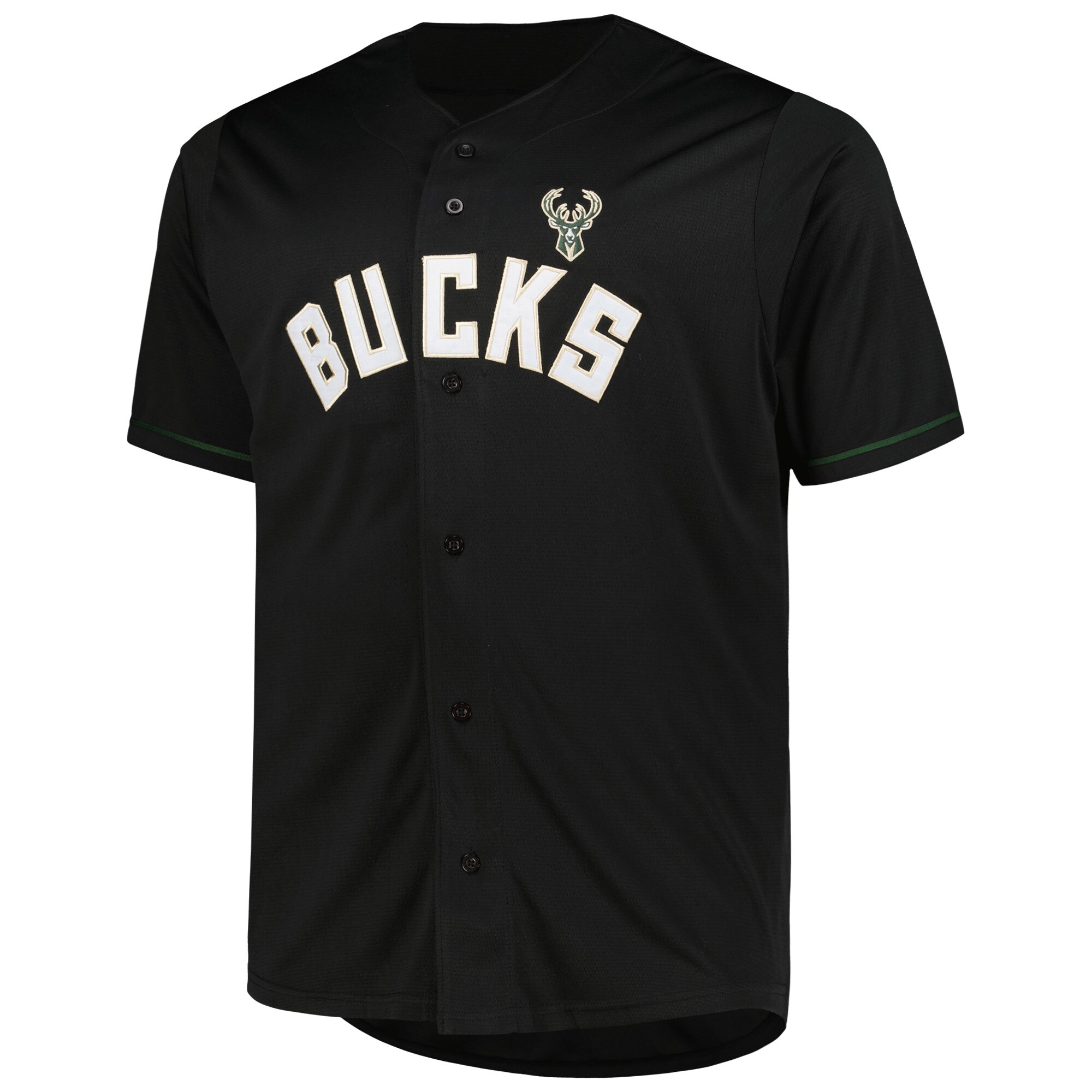Alternative view of Milwaukee Bucks Profile Big & Tall Pop Basketball Jersey – Black