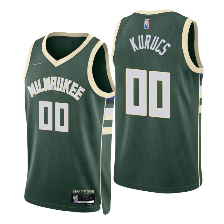 Milwaukee Bucks Rodions Kurucs 75th Anniversary Diamond Basketball Jersey Icon Edition