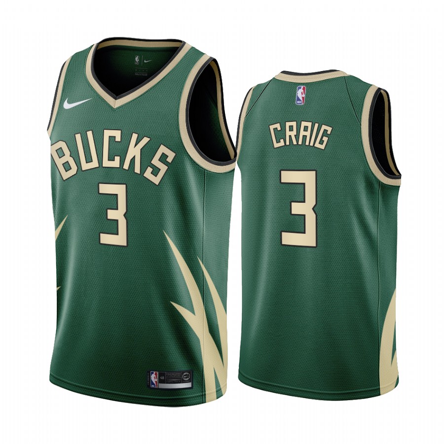 Milwaukee Bucks Torrey Craig #3 White 2020-21 Earned Basketball Jersey