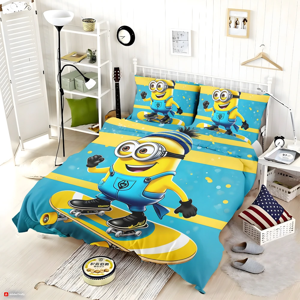 Alternative view of Minions Duvet Set - Custom Bedding Set