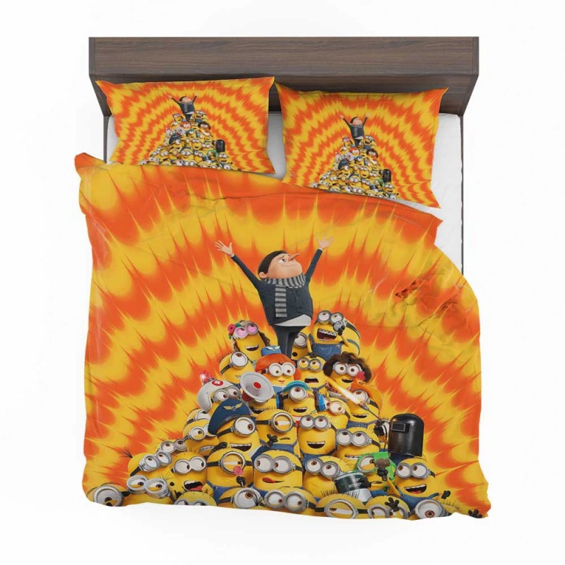 Alternative view of Minions The Rise Of Gru Kids Cartoon Movie Bedding Set - Custom Bedding Set