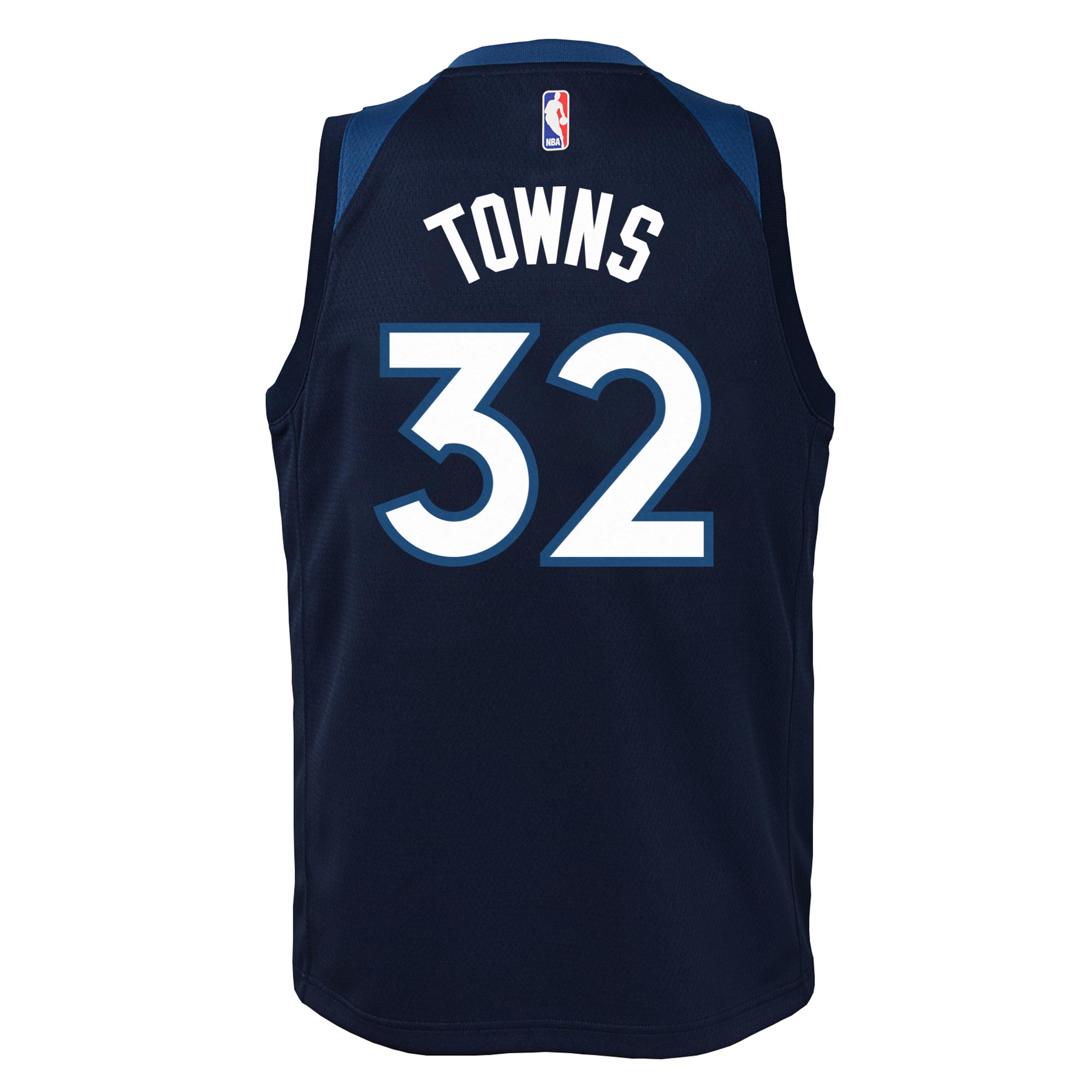 Alternative view of Minnesota Timberwolves Icon Edition Swingman Basketball Jersey - Navy - Karl-Anthony Towns - Youth - JS963 