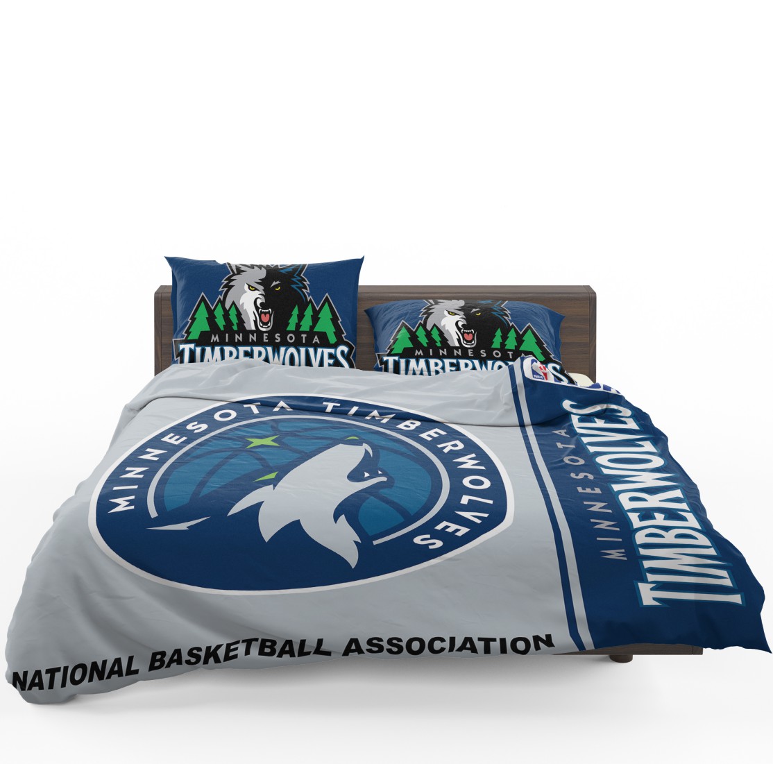 Minnesota Timberwolves NBA Basketball Bedding Set - Custom Bedding Set