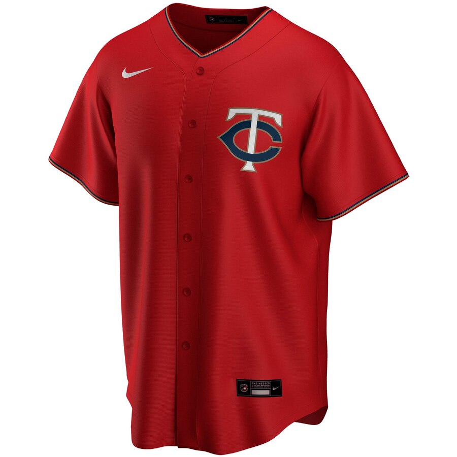 Alternative view of Minnesota Twins Alternate 2020 Replica Team Baseball Jersey ÃƒÂ¢Ã¢â€šÂ¬Ã¢â‚¬Å“ Red