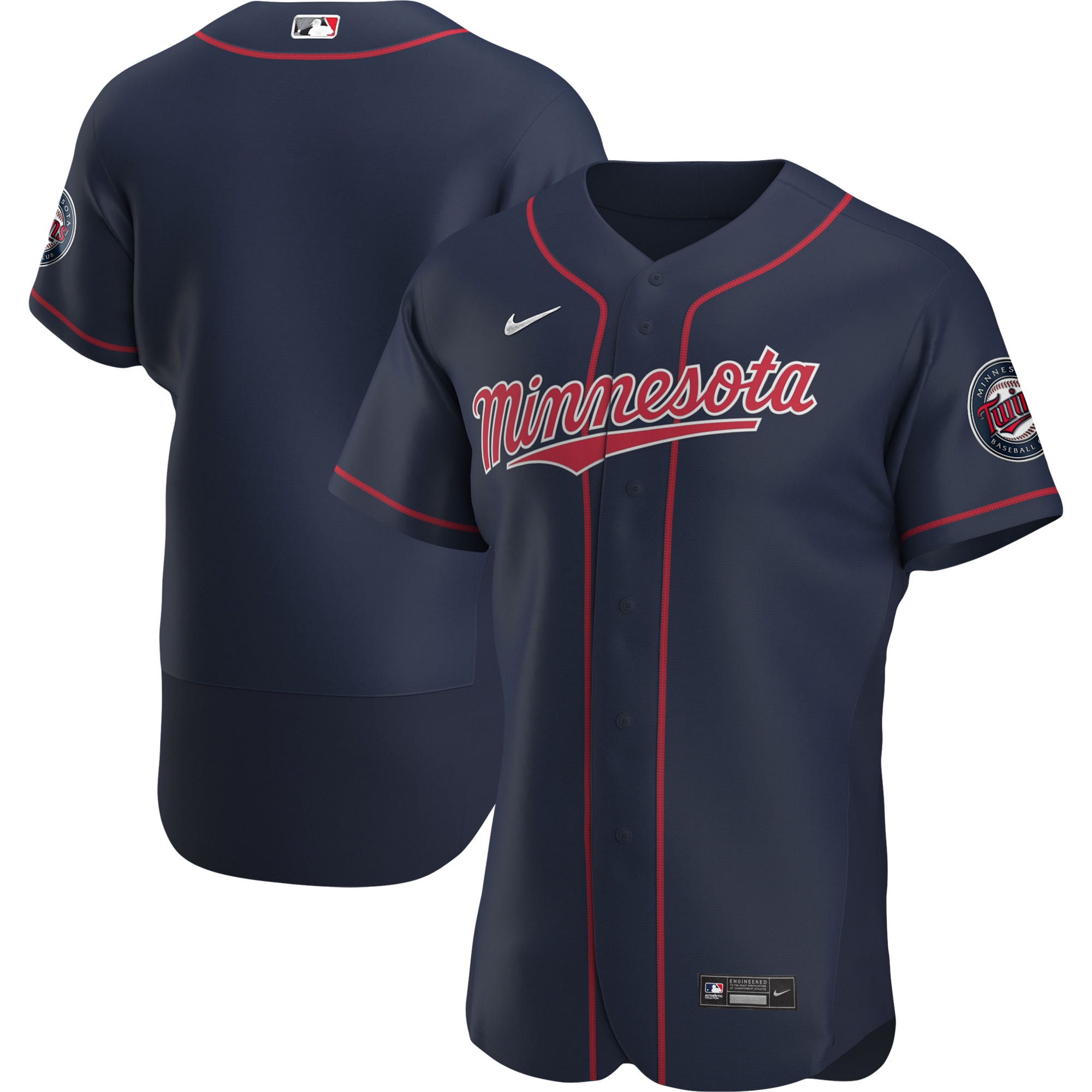 Minnesota Twins Alternate Authentic Team Baseball Jersey - Navy
