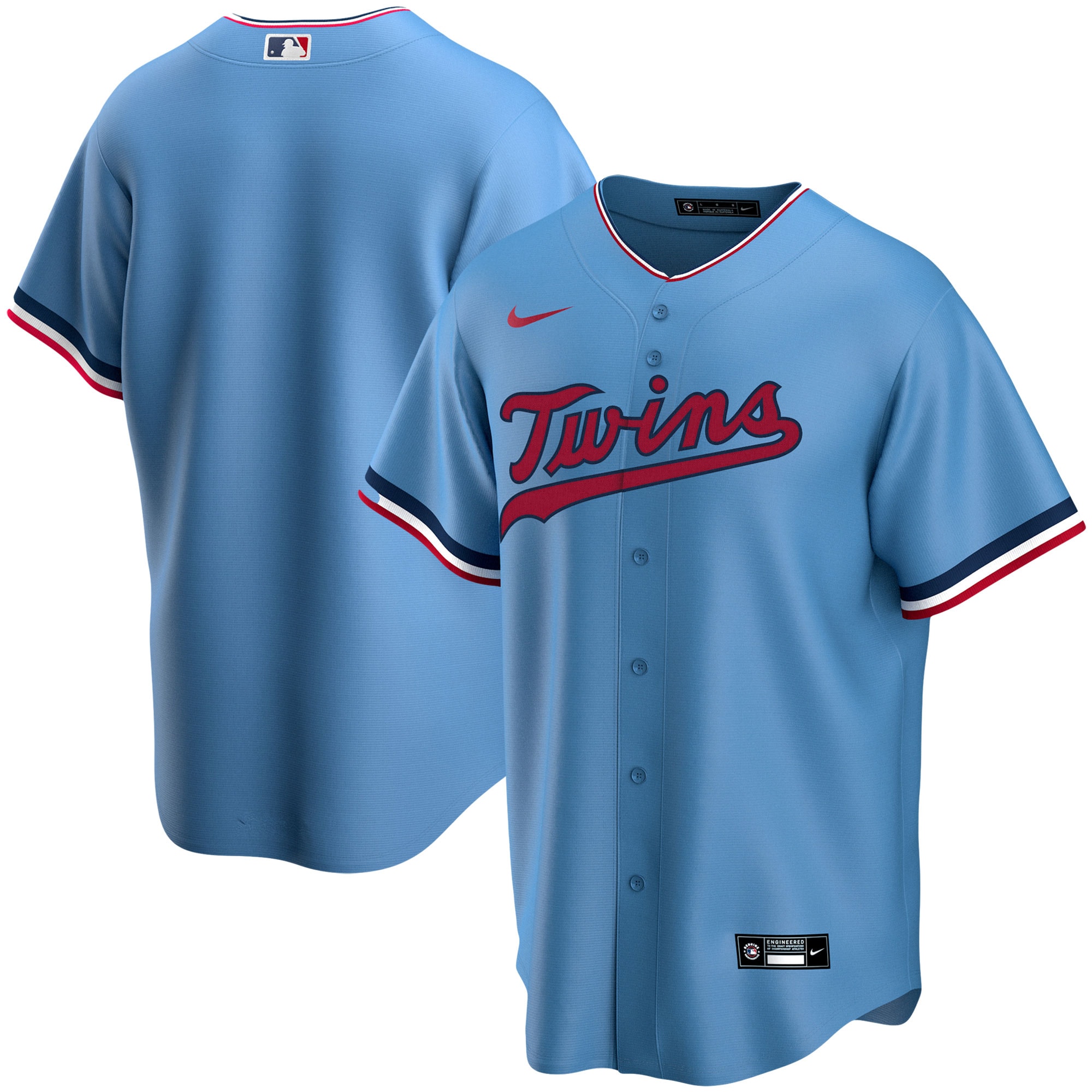Minnesota Twins Alternate Replica Team Baseball Jersey - Light Blue