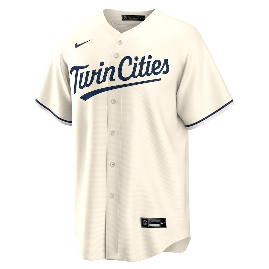 Alternative view of Minnesota Twins Alternate Team Men Baseball Jersey - Cream 