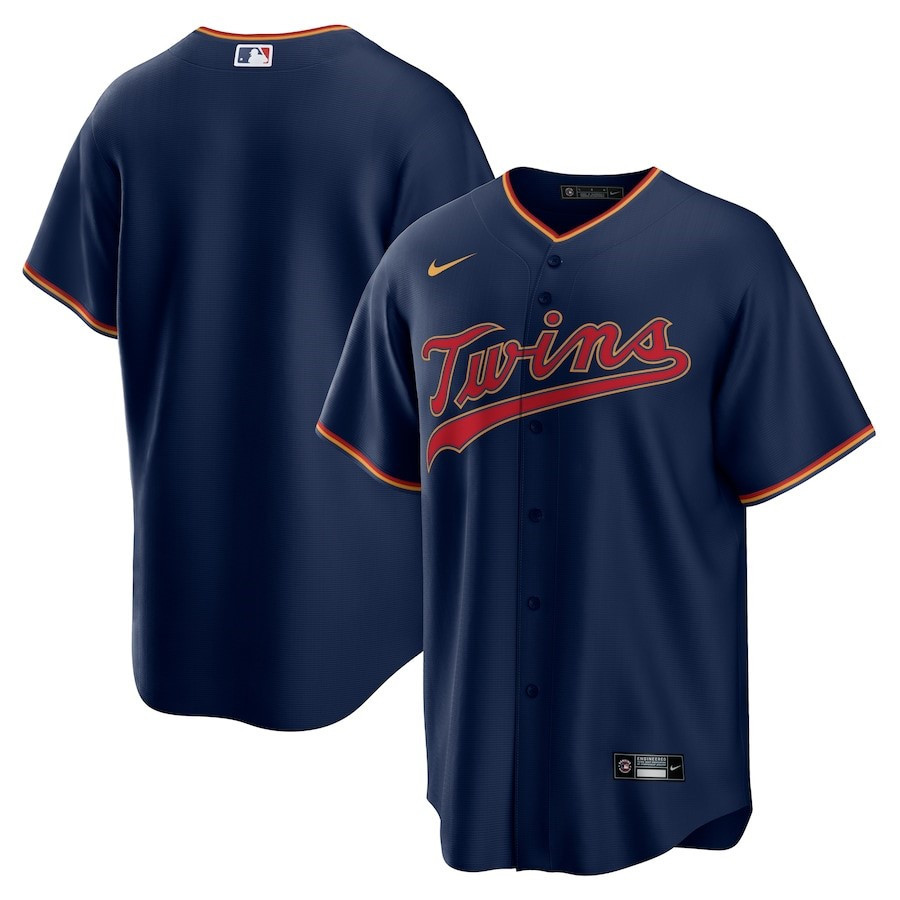 Minnesota Twins Alternate Team Men Baseball Jersey - Navy 